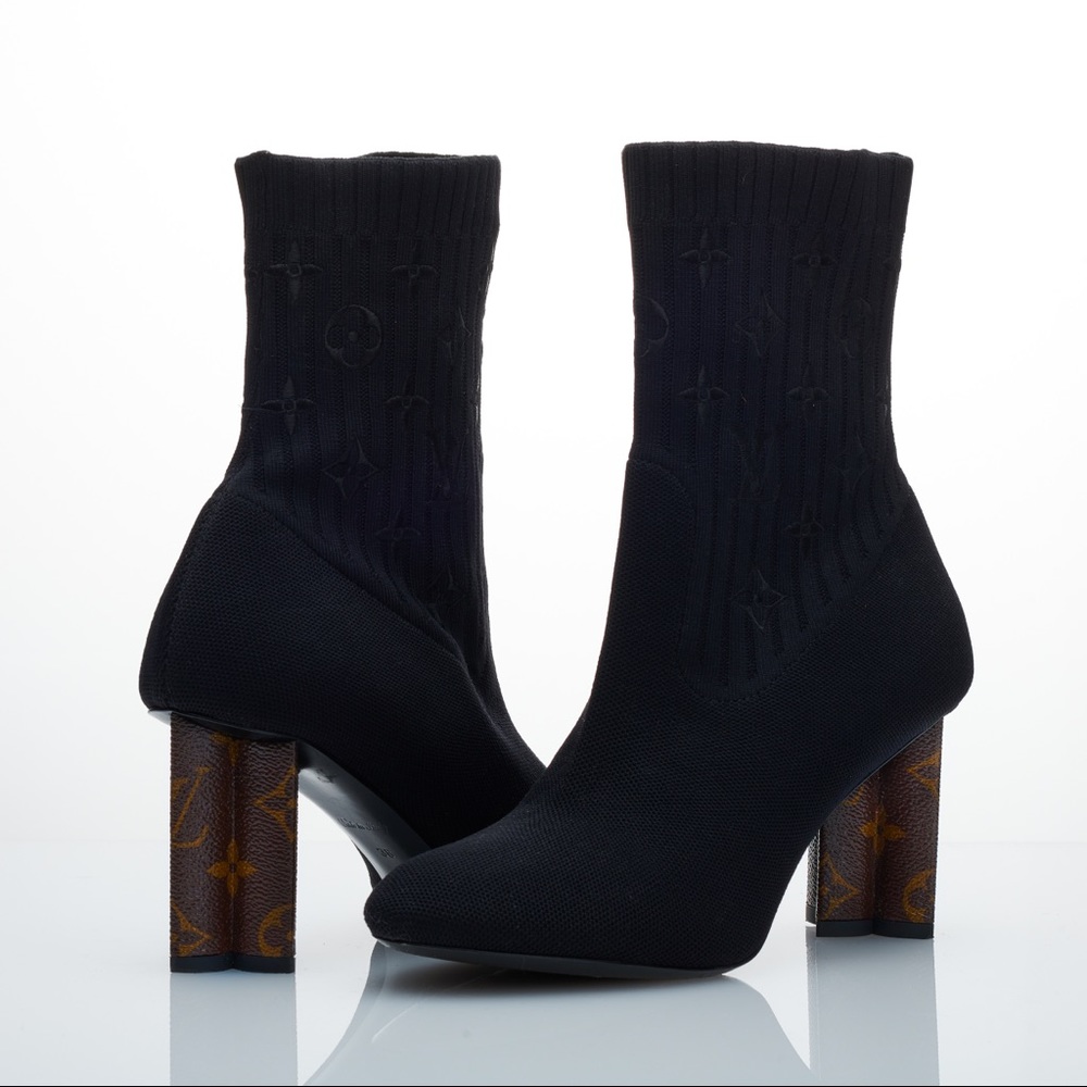 Louis vuitton silhouette ankle boot sz 38